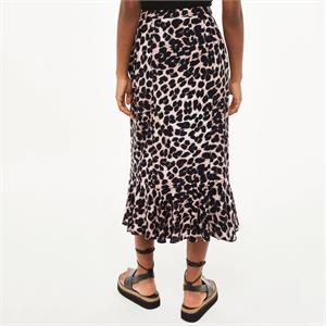 Whistles Leopard Spot Wrap Skirt